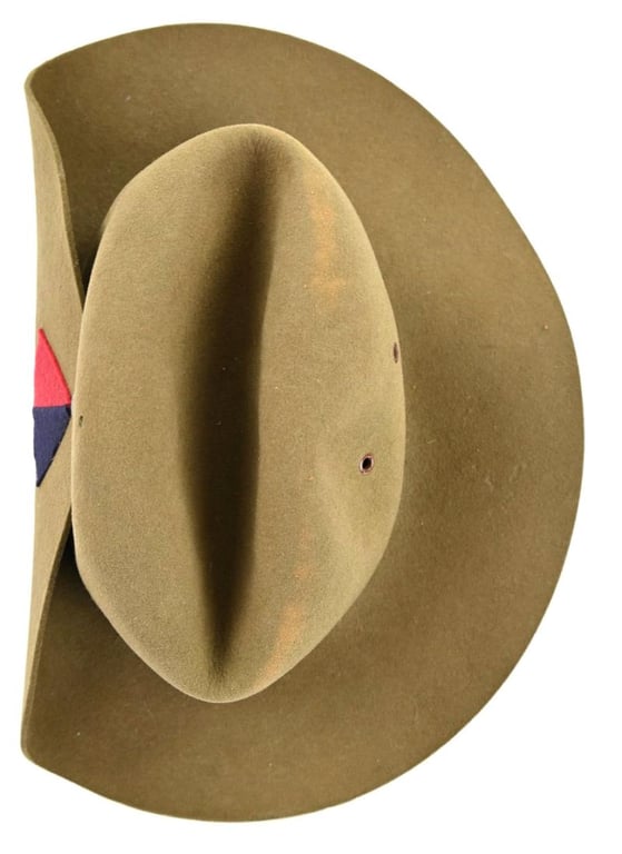 British WW2 Tropical Slouch Hat 'RA' 1942