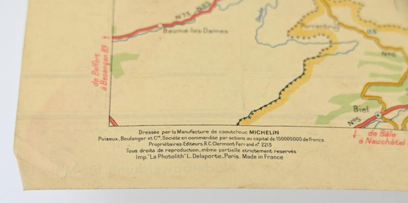 French Michelin Mapcard of Germany 1944