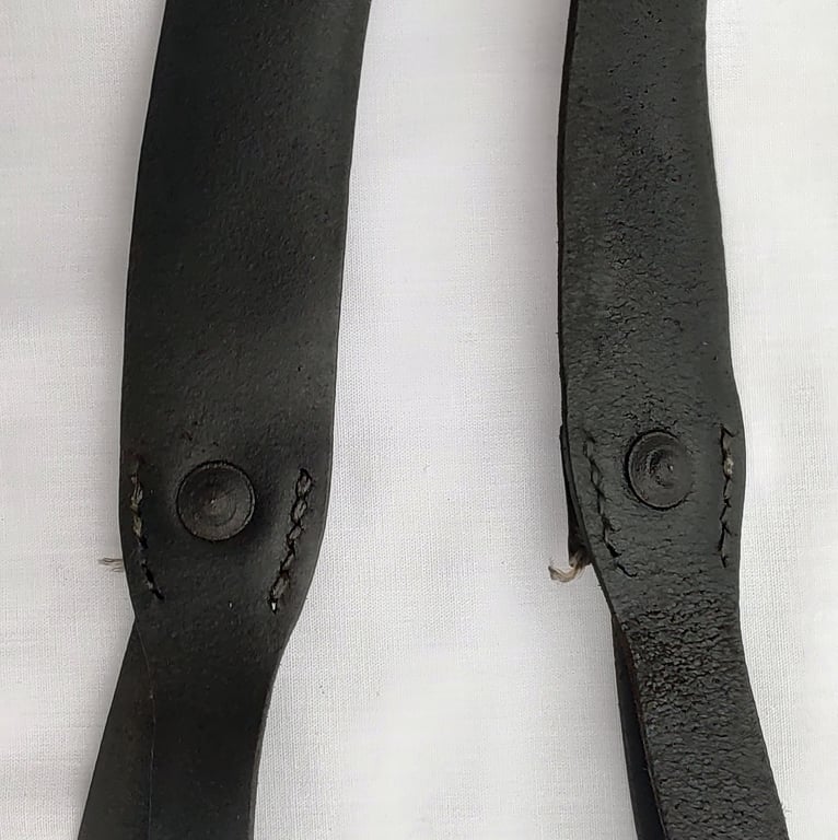 Wehrmacht leather Y-straps ‘Koppeltragegestell’ with RBNr.
