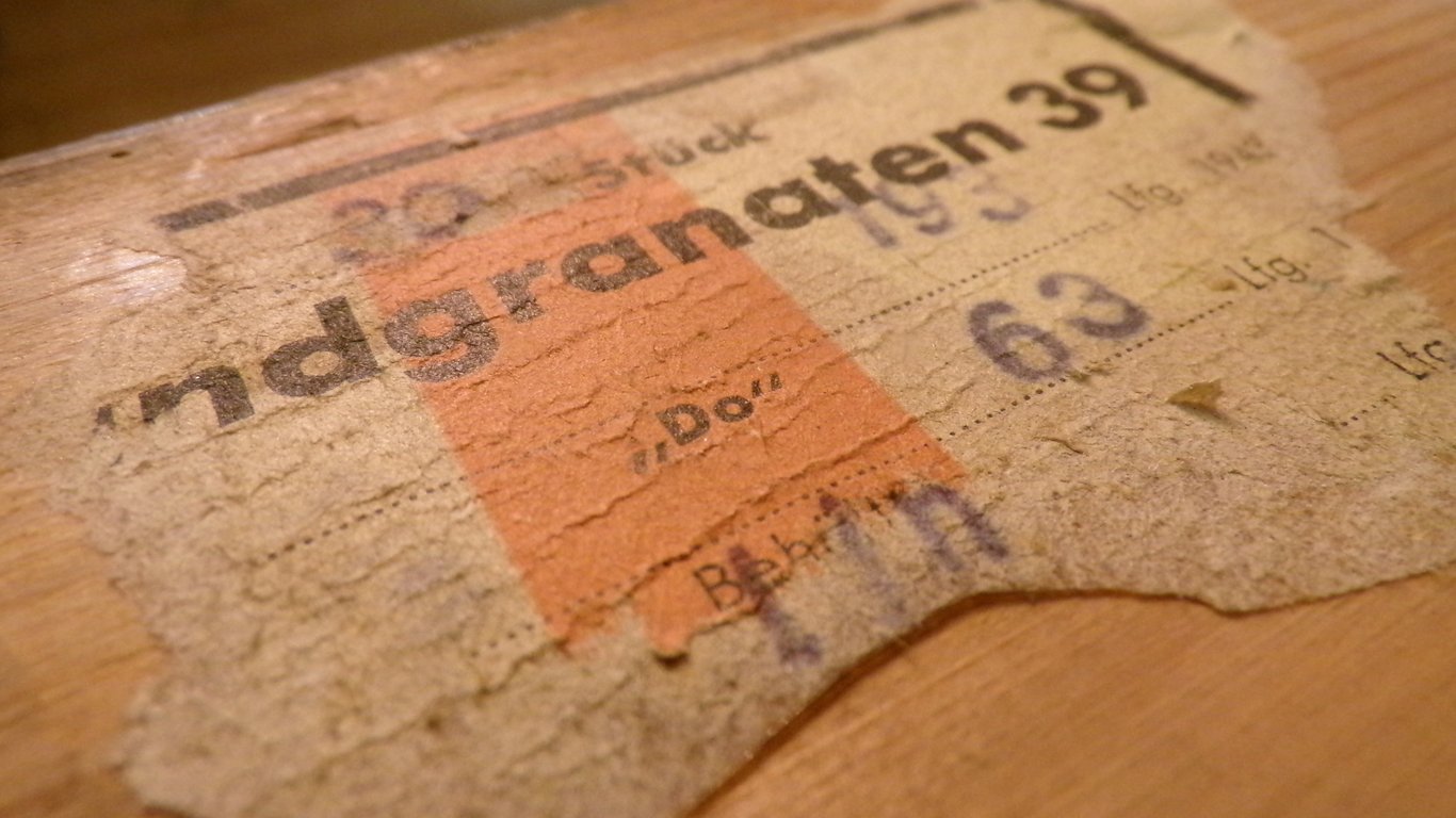 Eihandgranate 39 kasten