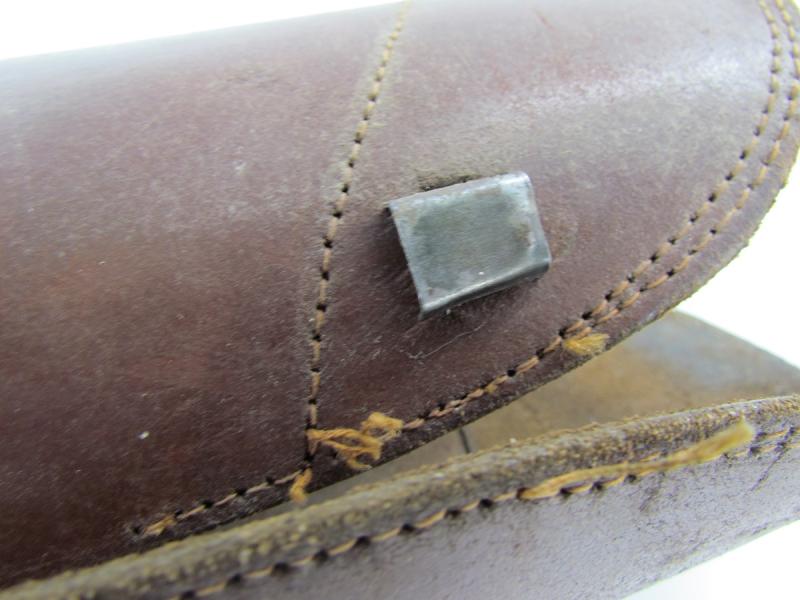 WHSS Cavalry leather gaitors, maker marked!