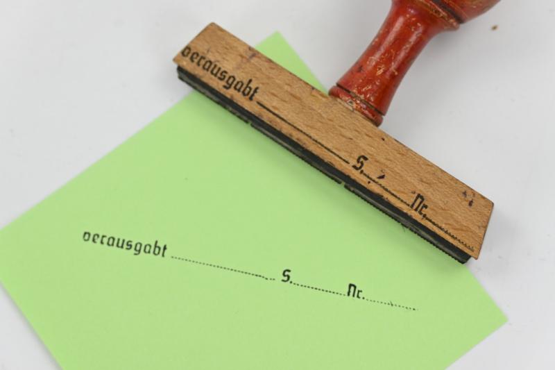 German WH Document Stamp