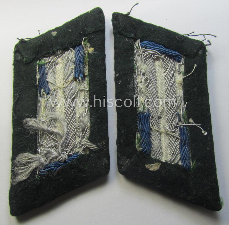 Pair of WH (Heeres) collar-tabs (ie. 'Kragenspiegel für Offiziere'): 'Offizier der Nachschub-Truppen'