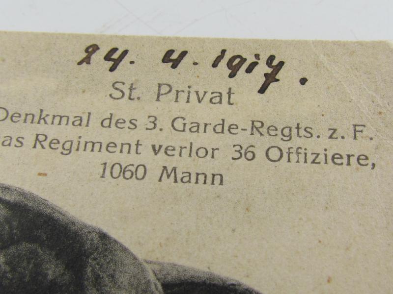 Memorial Postcard :  battle 24-04-1917