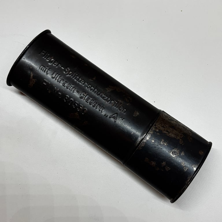 LW Ultrasin Pilot Goggles with Original Case – Late War Splitterschutzbrille