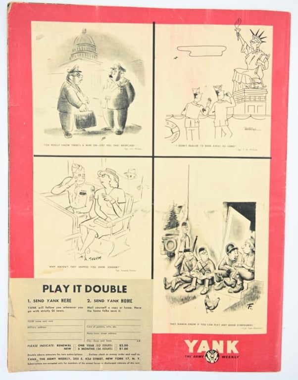 US WW2 Yank Magazine 10 August 1945