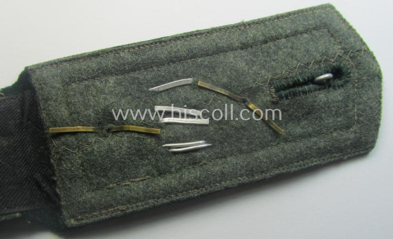 Single, WH (Heeres) NCO-type (ie. 'M36-/M40'-pattern- and/or 'pointed-styled') 'cyphered' shoulderstrap as was intended for usage by an: 'Oberfeldwebel des Infanterie-Rgts. 103'