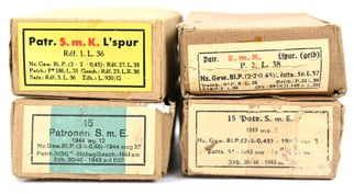 German WH Carton Ammo Boxes Set