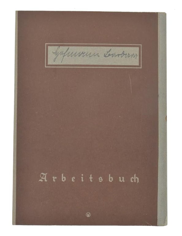 German Third Reich Workers Pass