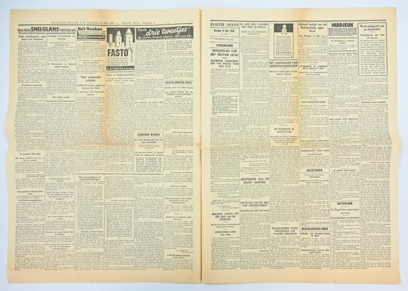 Dutch WW2 Newspaper 14 May 1940