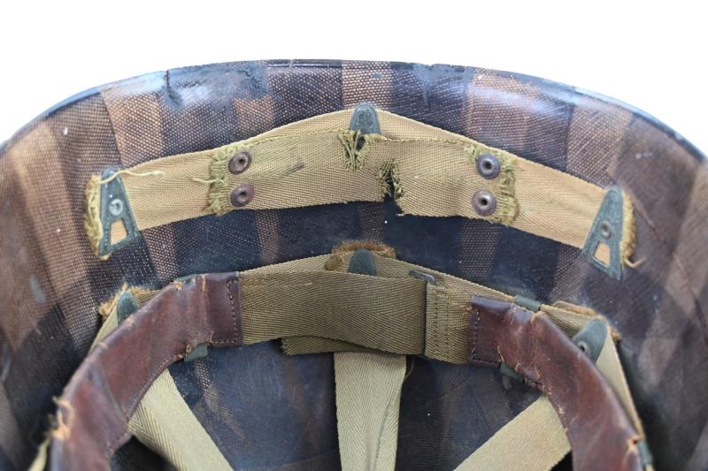 US WW2 M1 Camouflaged Helmet Liner