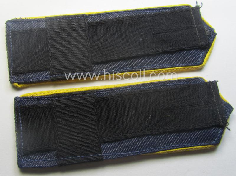 Pair of 'Marine HJ'- (ie. 'naval Hitlerjugend'-) shoulderstraps as intended for usage by a: 'Hitlerjunge' who was attached to the: 'Bann 663' ('Bann 663' = Litzmannstadt / Wartheland in the 'Gebiet Ost Wartheland')