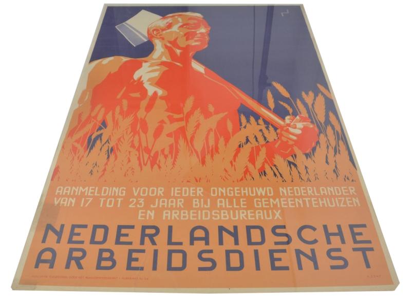 German Dutch NAD Arbeitsdienst Poster