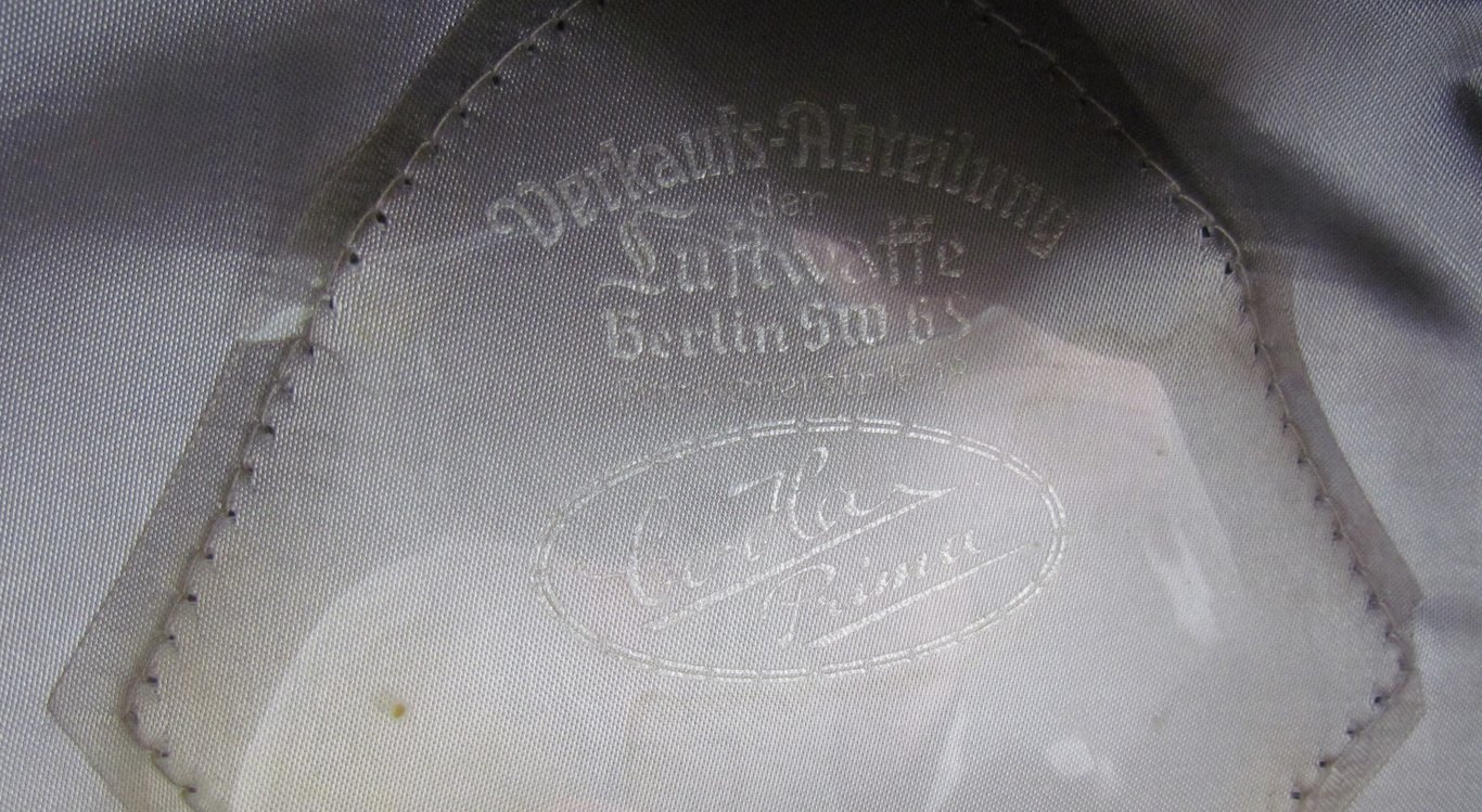 "Verkaufsabteilung der luftwaffe"Officers Visor Cap