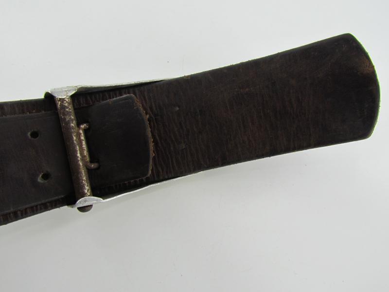 Wehrmacht Aluminum EM/NCO Police Buckle with Belt 1942