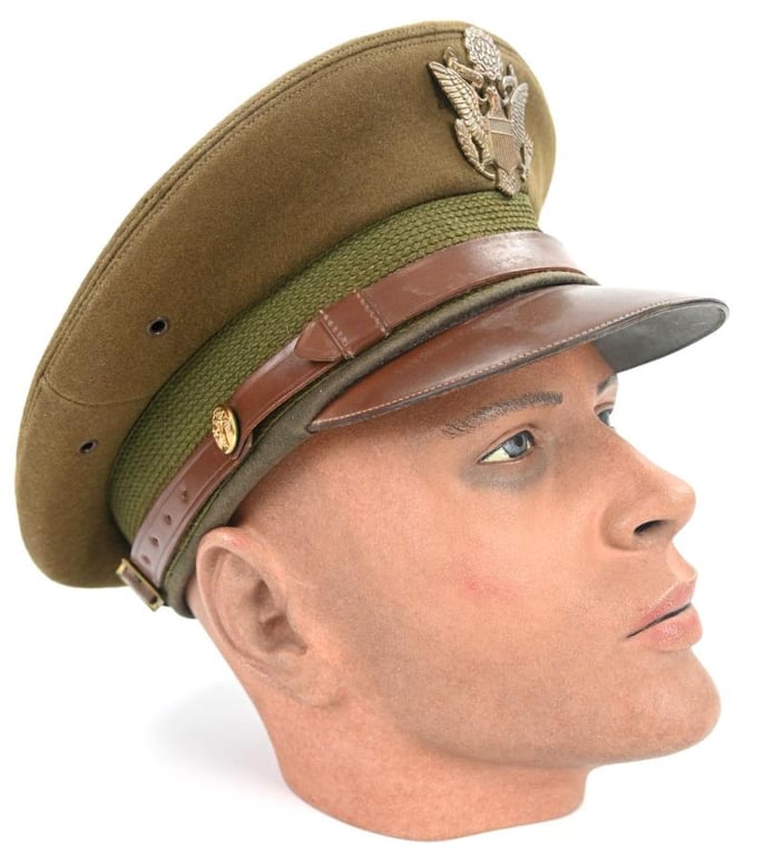 US WW2 Officer's Semi-Crusher Visor Cap