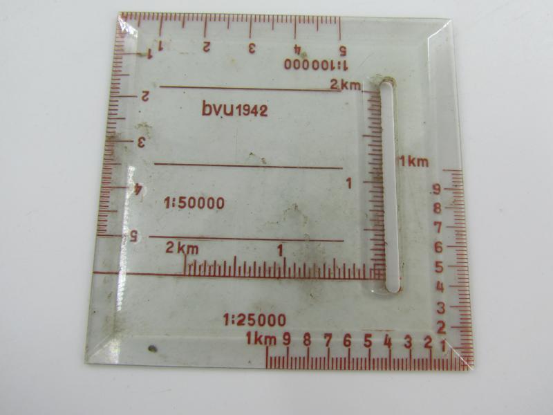 Zielschablone mit Planzeiger (Z.m.P.) marked bvu