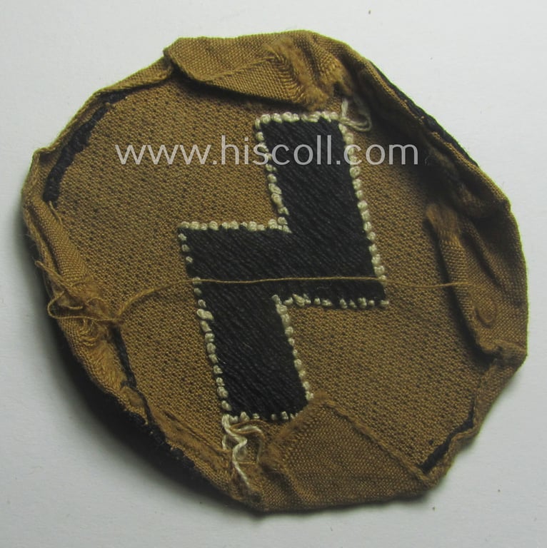 DJ (ie. 'Deutsches Jungvolk') arm-badge as was specifically intended for usage by a member who served within the: 'Oberbann 5'