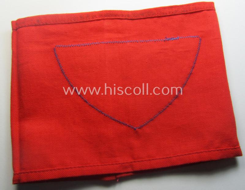 Never before seen armband (ie. 'Armbinde') as was (presumably) used by the various officials serving within the: 'Deutsche Reichspost' (showing a 'BeVo'-woven eagle-device aka: 'Zeesener Adler') being a 'virtually mint- ie. unissued' exampl...