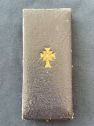 WWII GERMAN CASED MOTHER’S CROSS MEDAL CF ZIMMERMANN...
