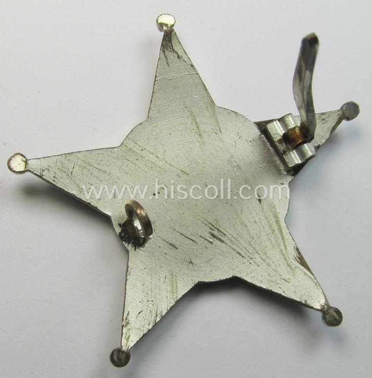 Awesome - and scarcely encountered! - WWI-era, Turkish award being an: 'Eiserner Halbmond' (also known as: 'Stern von Gallipoli') being a luxurious, single-pieced example as was executed in typical silvered, enamelled metal (ie 'Buntmetall')