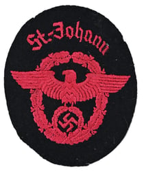 German 'Feuerlöschpolizei' NCO Sleeve Eagle