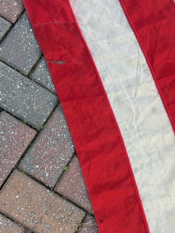 SCARCE WWII 48 STAR AMERICAN WARTIME FLAG OPERATION OVERLORD. ADDITIONAL PHOTOS