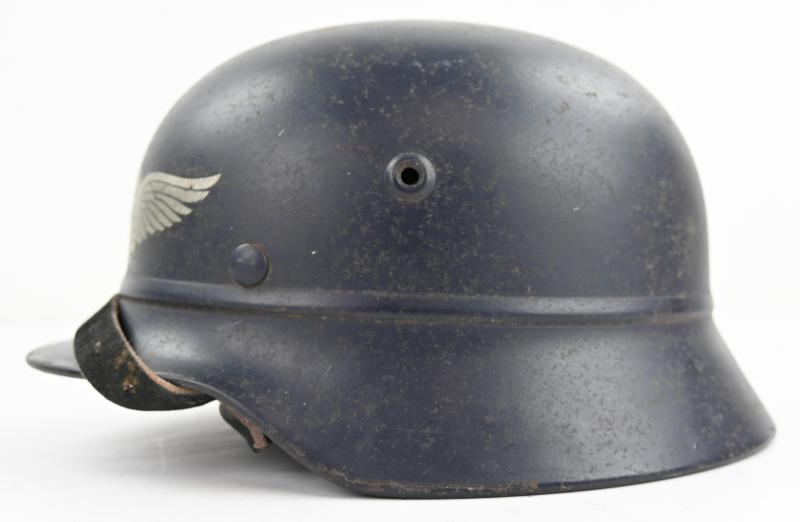 German M35 Luftschutz Beaded Helmet