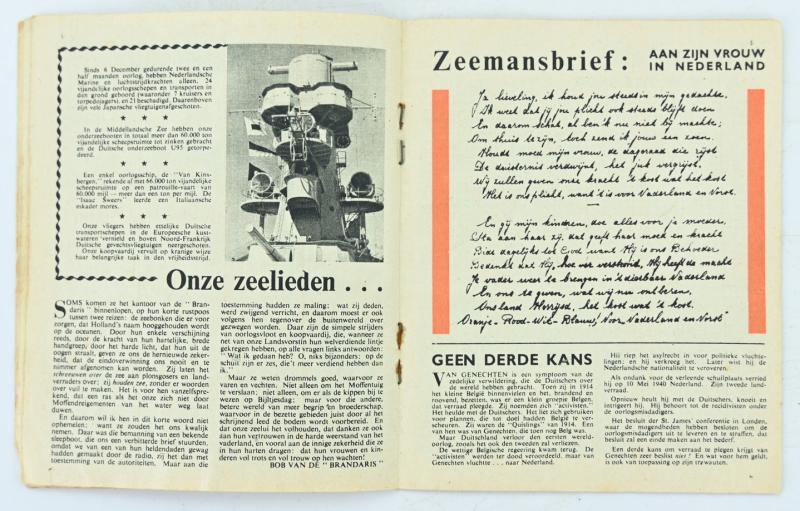 British RAF WW2 Droppingsbooklet 'Vrij Nederland'
