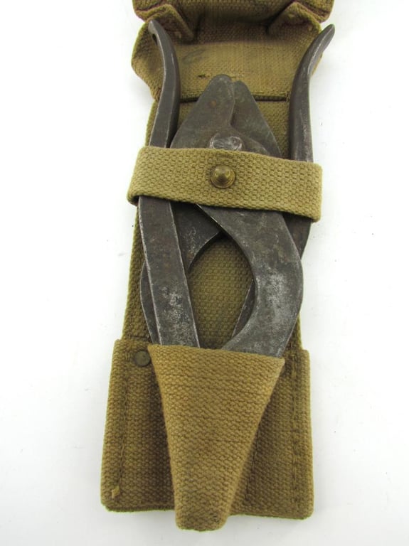 British WWII Wire Cutter in Webbing Cover