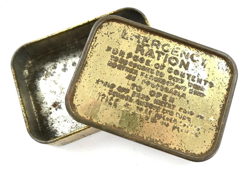 British WW2 Emergency Ration Tin Can