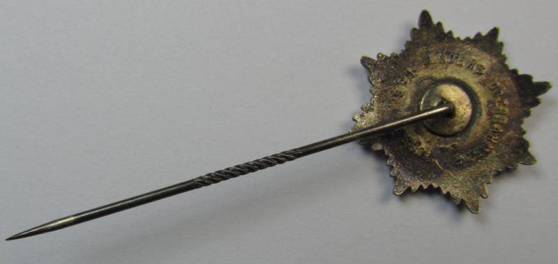 Semi-enamelled RLB- (ie. 'Reichluftschützbund') 'Zivilabzeichen' or: civil-attire badge (of the first pattern) that is neatly maker- (ie. 'Enders u. Oberrahmede'-) marked and bearing a patent-pending- (ie. 'Ges.Gesch.'-) marking on its back