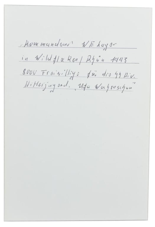 Signature of Wehrmacht Heer KC-OLC Recipient 'Gerhard Hein'