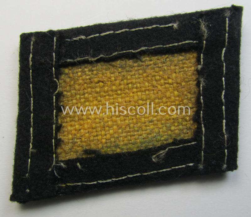 Waffen-SS - so-called: 'RzM-styled' - enlisted-mens'- ie. NCO-type collar-tab as was intended for usage by soldiers (ie. NCOs) of the: '27. SS Freiwilligen Grenadier Division Langemarck' (o. 'flämische Nr.1')