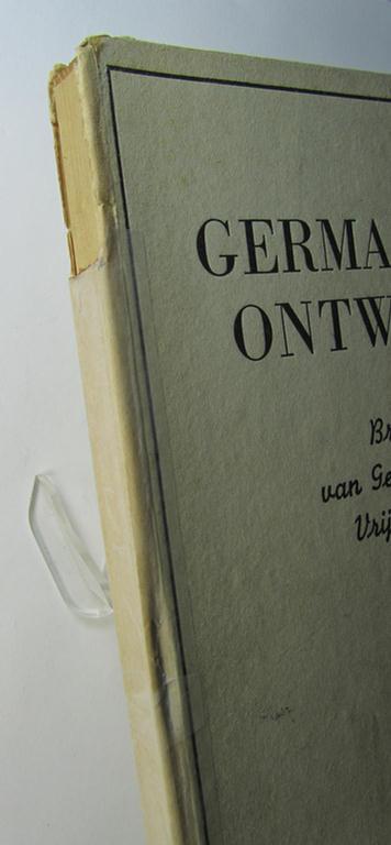 Superb - truly rarely found and Dutch-language issued! - Dutch volunteer-related book(let) entitled: 'Germaansch Ontwaken - Brieven van Germaanse Vrijwilligers' and that comes in an overall nice- (albeit used- ie. read, condition)