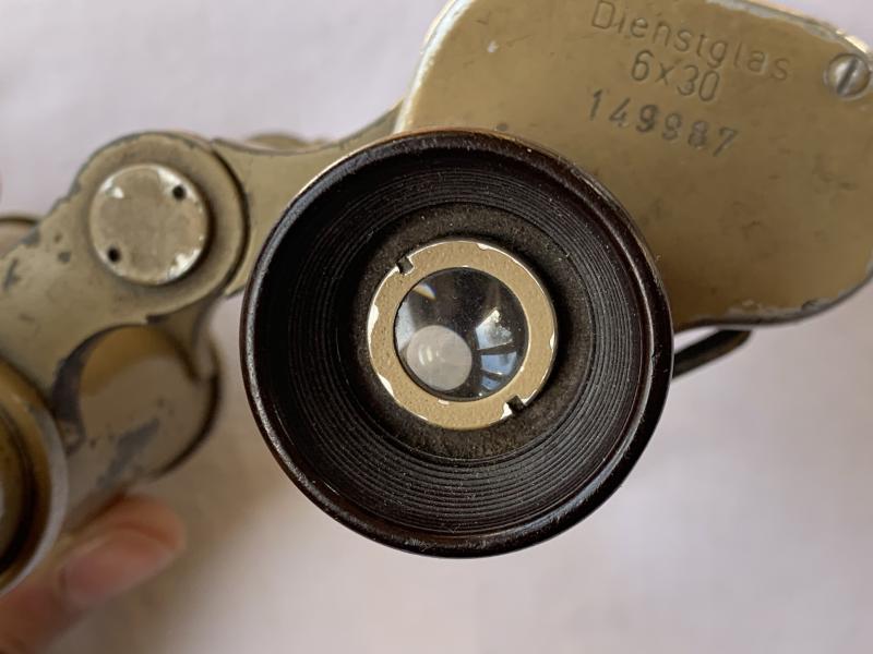 German Tan 6x30 Binoculars 'Dienstglas'  -CAG-