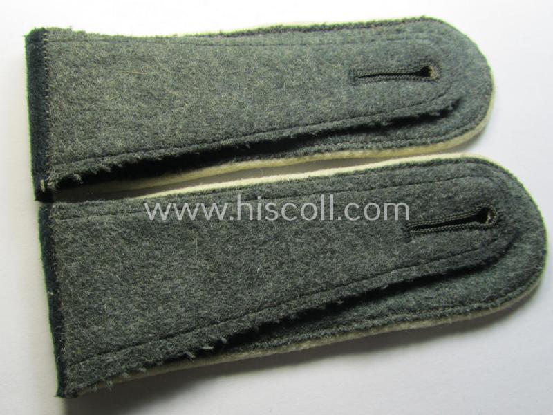 Superb - just moderately used and/or fully matching! - pair of WH (Heeres) 'M36'- (ie. 'M40'-) pattern, WH (Heeres) EM-type shoulderstraps as was intended for usage by a: 'Soldat der Infanterie-Truppen'