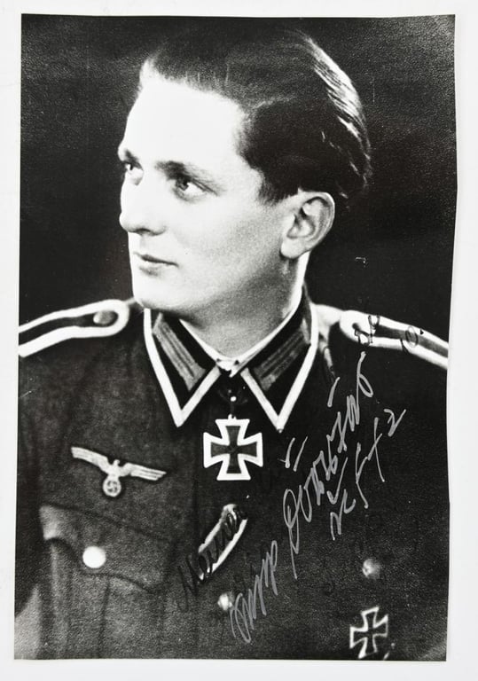 Signature of Wehrmacht Heer KC Recipient 'Josef Dörries'
