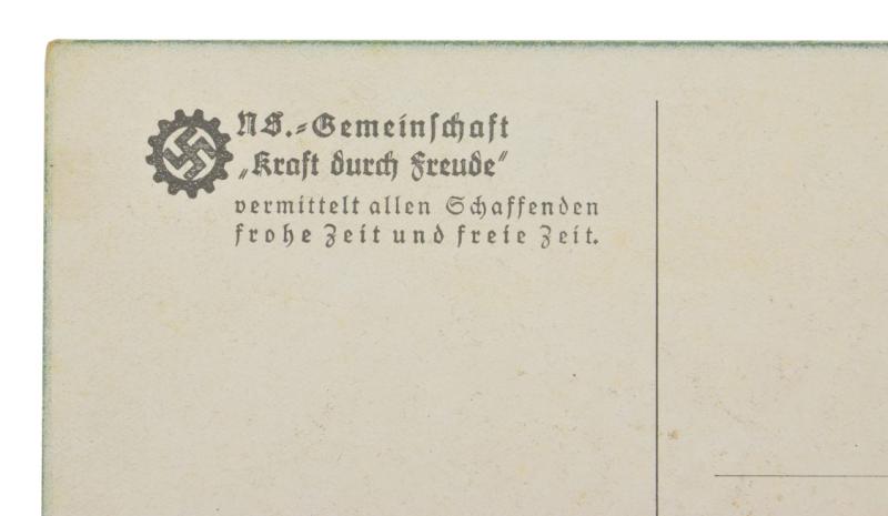 German DAF KdF Postcard