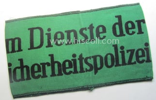 Truly scarcely encountered, enlisted-mens'- (ie. NCO-) type armband...