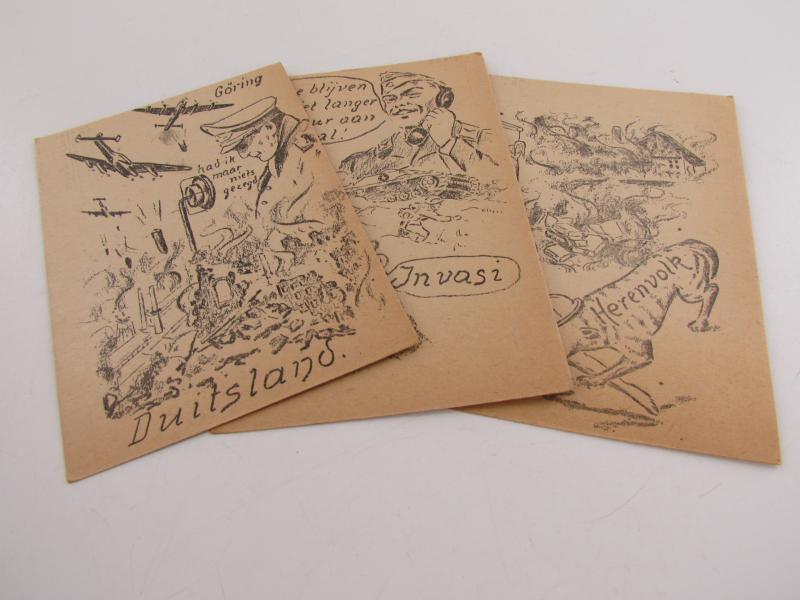 WW II, Satyre series, Vrieshol, 1945, Propaganda