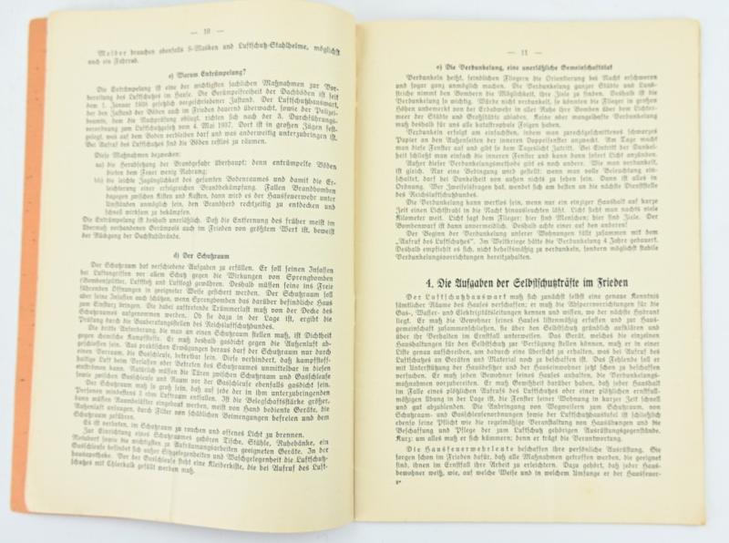 German Luftschutz Booklet