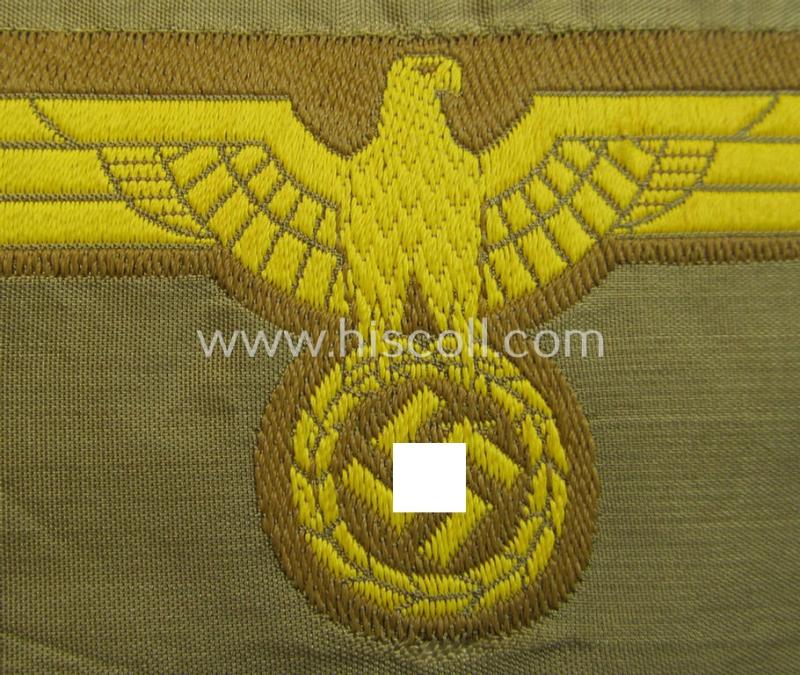 Attractive, WH (Kriegsmarine) 'tropical-issue' (ie. DAK or: 'Deutsches Afrika Korps'-related-) breasteagle, as executed in neat so-called: 'BeVo'-weave style that comes in a 'virtually mint- ie. unissued', condition