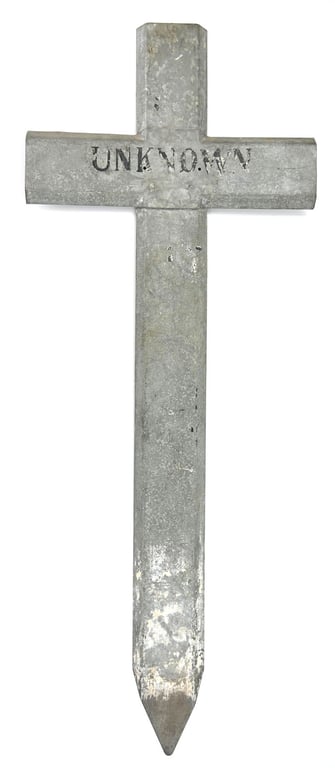 Canadian WW2 Temporary Grave Marker 'Unknown'