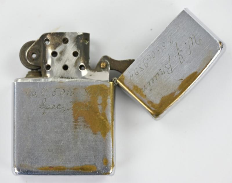 US Vietnam Period Named PMGS Zippo Cigaret Lighter
