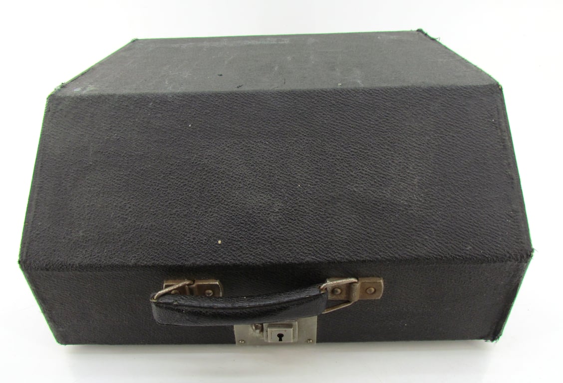 WWII Rheinmetall Typewriter with SS Key Complete with Case