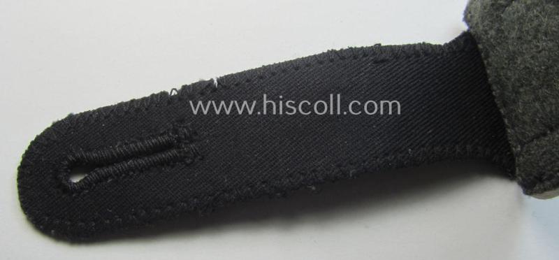 Single, Waffen-SS NCO-type shoulderstrap: 'SS-Oberscharführer' who served within the: 'SS-Infanterie-Truppen'