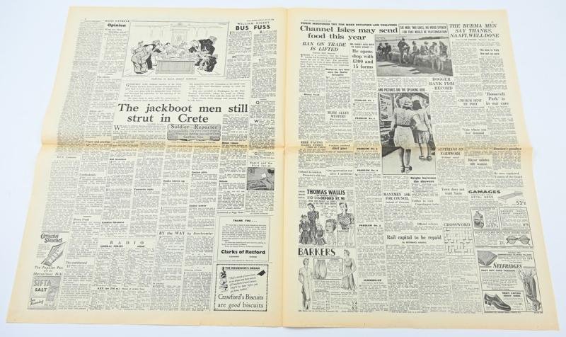 British WW2 Newspaper 'Daily Express'
