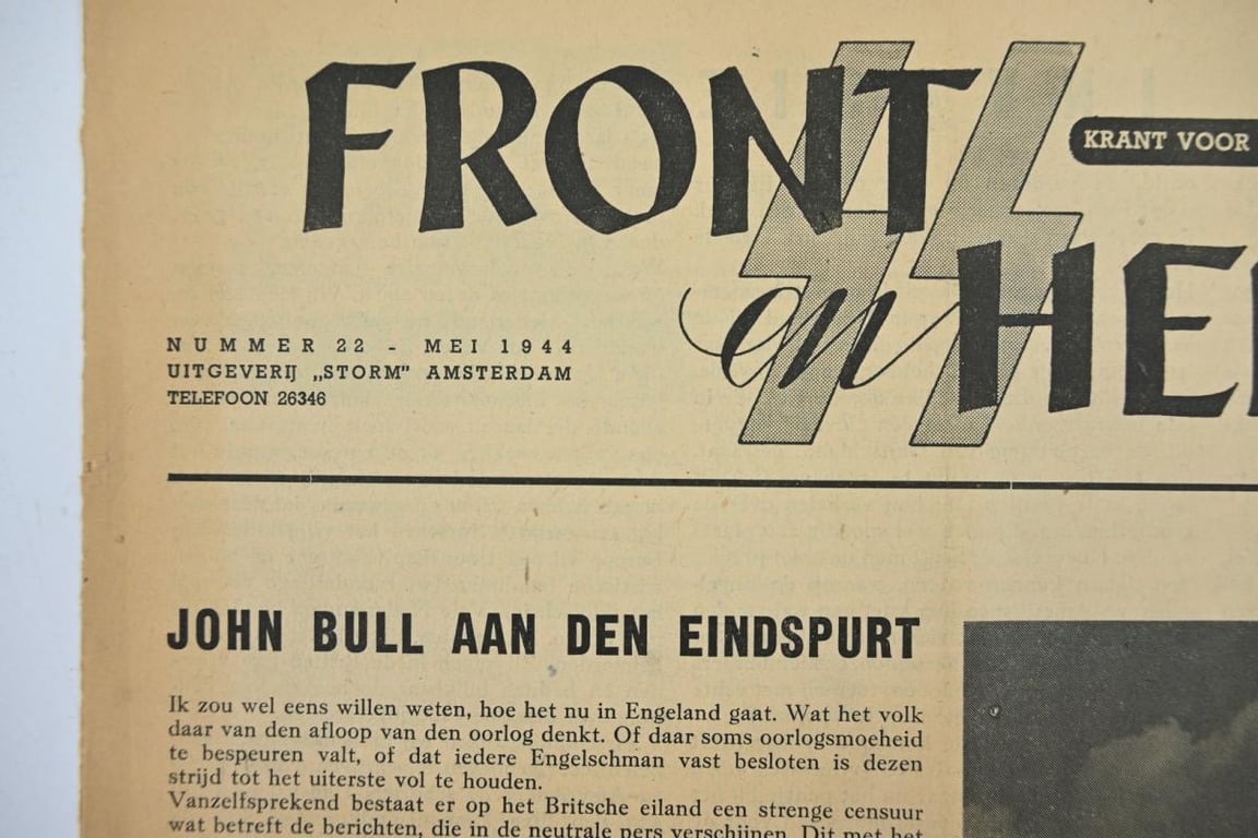 Dutch SS Newspaper 'Front en Heem'