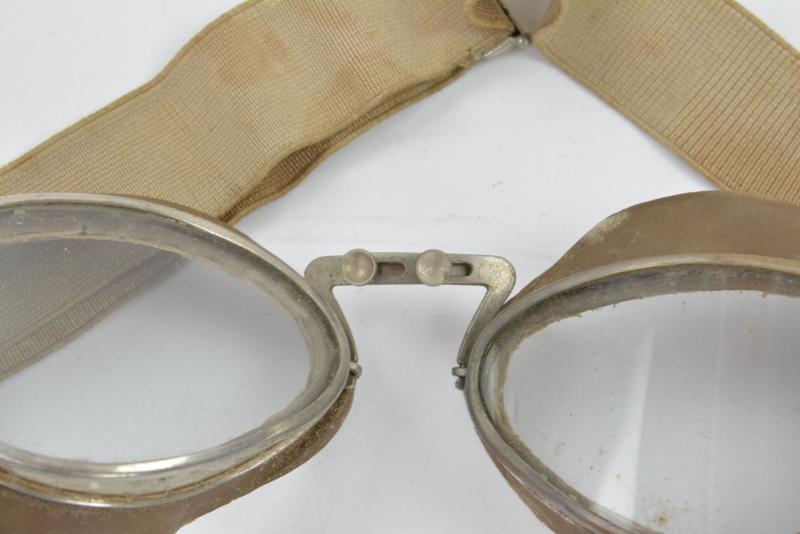 German WH Motorcyclist Goggles in Case